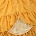 thumbnail image 3 of Bébé bébé Filles Boho Robe Flare Manches Longue Volant Princesse Parti Robe de Plage Sundress, 3 of 4