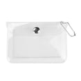 thumbnail image 1 of Clear Womens Card Holder Wallet Small Coin Purse Keychain Mini Change Pouch Credit Card Case Coin Purses and Pouches, Plastic PVC Wallet, 1 of 8