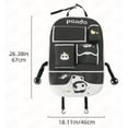 thumbnail image 4 of Cute Panda Leather Car Backseat Organizer 1 Pack,  Car Seat Back Protectors with Clear Tablet Holder and Storage Pockets, Suitable for Car Seat (18.11×26.38 in), 4 of 7