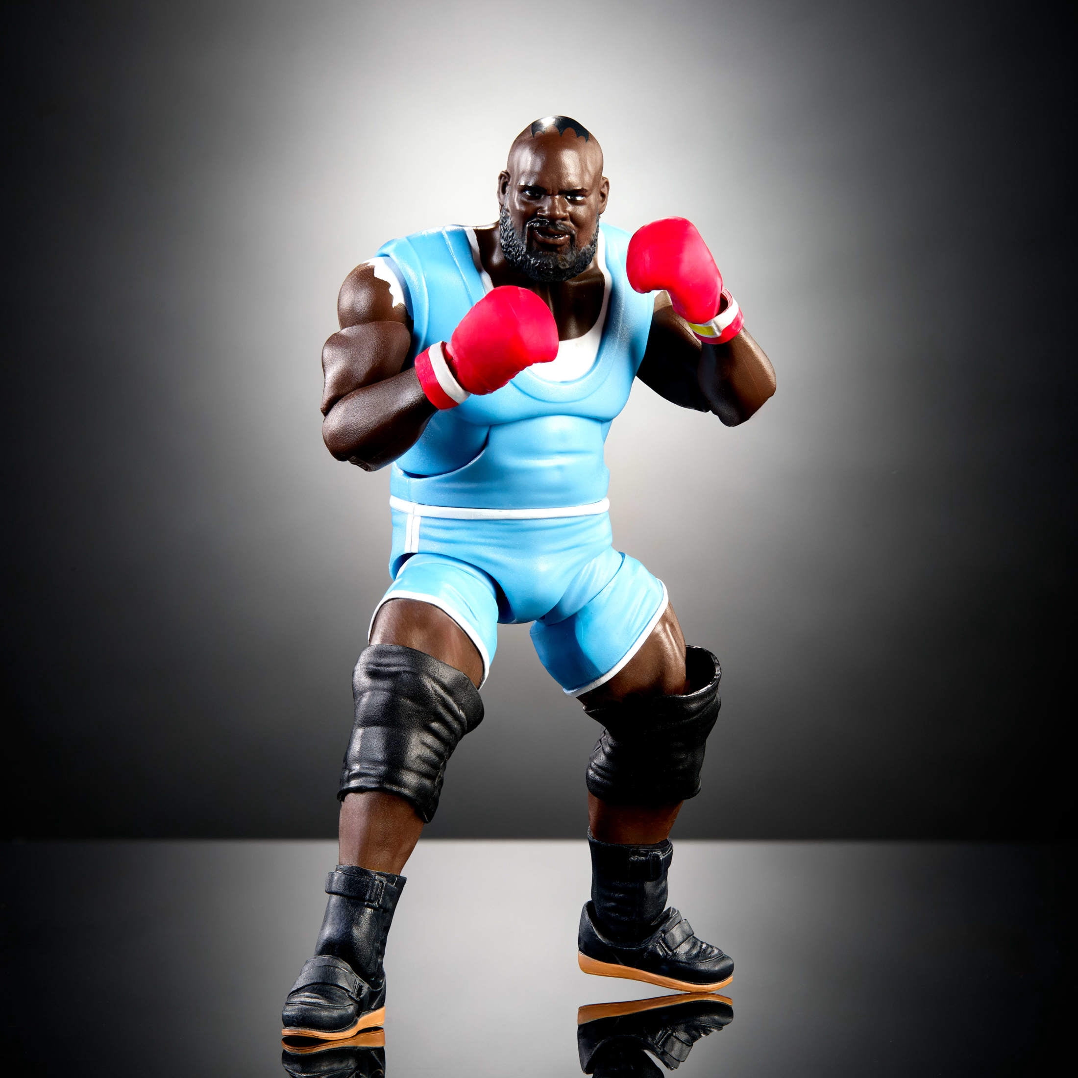 WWE x Street Fighter Mark Henry Action Figure & Accessories, 6-inch Collectible Balrog Mashup Set