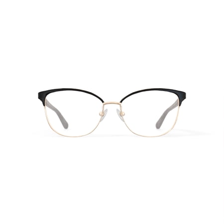Kenneth Cole Women's KC0904-1 Browline Prescription Eyeglasses with Case, Black