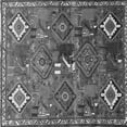 thumbnail image 1 of Ahgly Company Indoor Square Persian Gray Traditional Area Rugs, 4' Square, 1 of 1