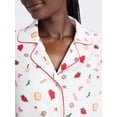 thumbnail image 4 of Joyspun Women's Long Sleeve Flannel Sleep Top and Pants Pajama Set, 2-Piece, Sizes XS-3X, 4 of 4