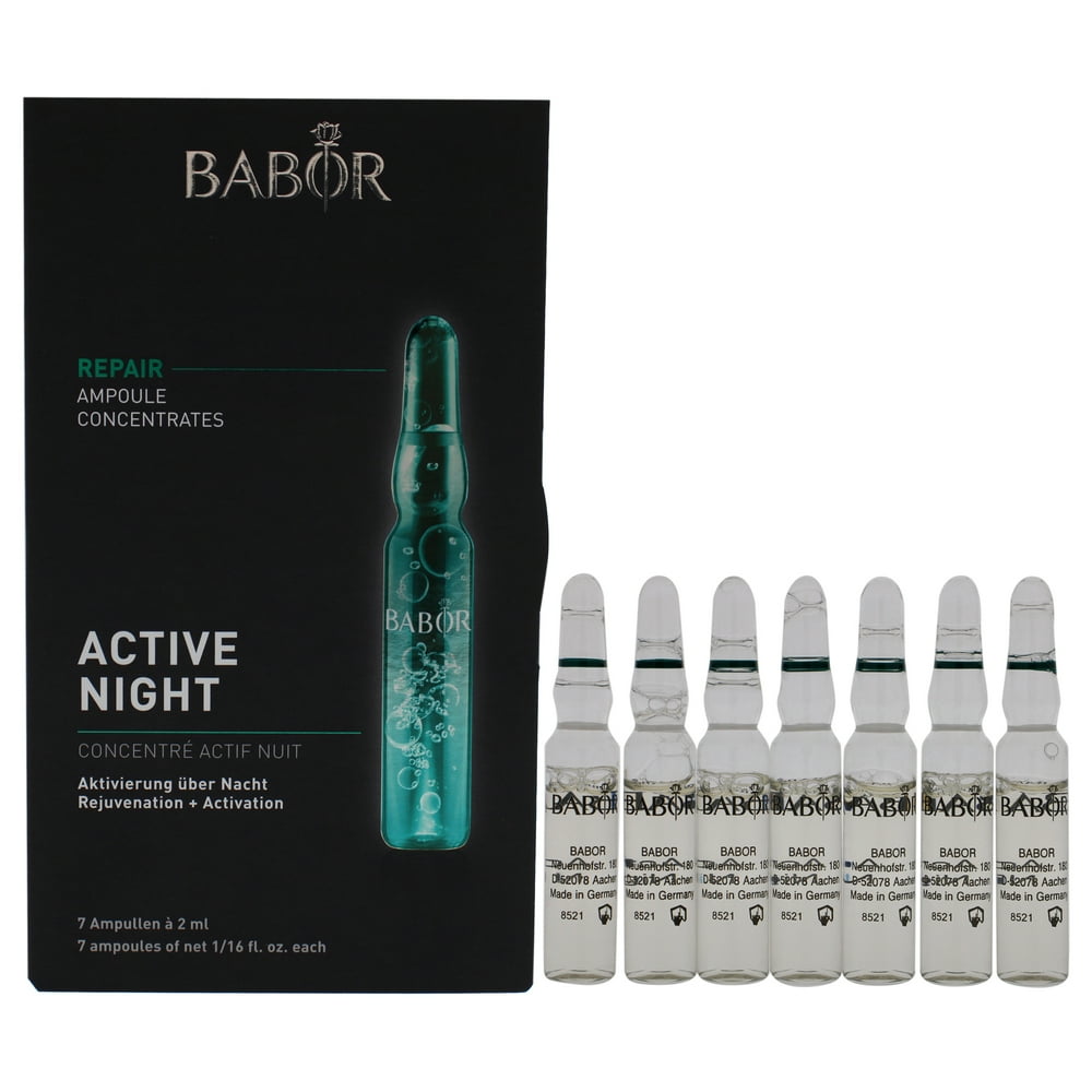 Babor Babor Active Night Ampoule Serum Concentrates for Women, 7 x 0.