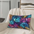thumbnail image 5 of Balery Colorful Tropical Leaves Bedding Queen Pillow Cases - Envelope Closure - Soft Brushed Microfiber Fabric - Shrinkage and Fade Resistant Pillow Cases-14"x20", 5 of 6