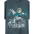 thumbnail image 5 of Wolf Night, Men's & Big Men's Graphic Tee Shirt, Sizes S-3XL, 5 of 6