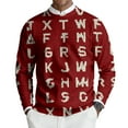 thumbnail image 2 of Homeyce Ugly Christmas Sweaters for Men Soft Knitted Crew Neck Sweaters Long Sleeve Christmas Pattern Pullover Reindeer Snowflake Soft Cute Ugly 2025 Novelty Xmas Pullover Tops,Red 2XL, 2 of 6