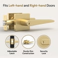 thumbnail image 2 of Mega Handles | Schein Entry Lever | Satin Brass, 2 of 3