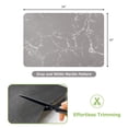 thumbnail image 6 of Dihmpor Coffee Bar Mat Dish Drying Mat - 16x24, PU Surface & Rubber Backed, Kitchen Countertop Protector, Quick Absorbent, Heat Resistant - Gray and White Marble, 6 of 7
