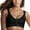 Black, variant on GPOECD Women's Bra Supportive Front Closure Sports Bra with Breathable Mesh Straps for Comfort and Alignment Beige,L