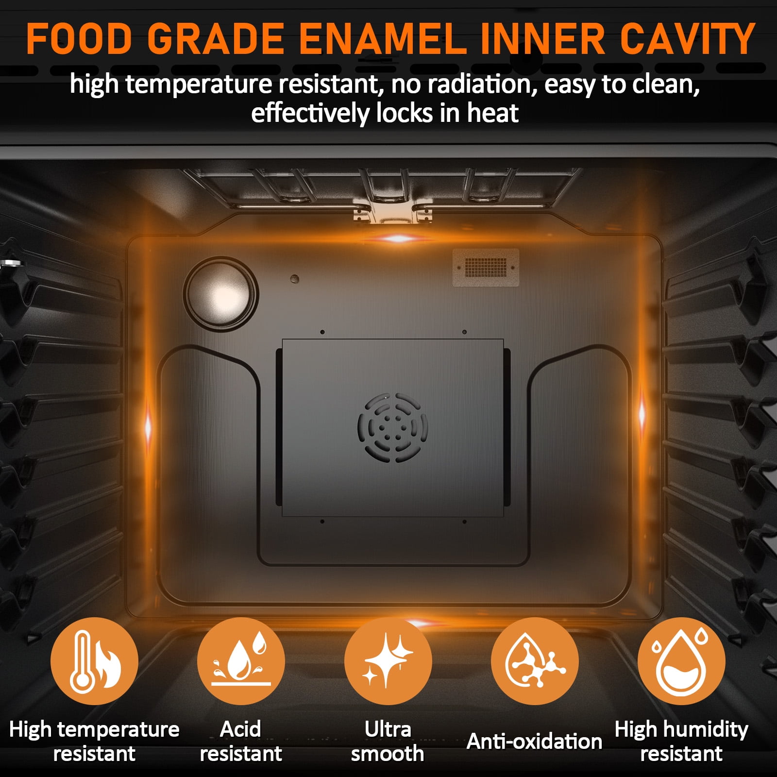 Studyset 30 Inch Built-in Electric Single Wall Oven, Built-in Single Convection Oven with Self-Cleaning, 2.5 Cu.ft, Convection Oven with 8 Cooking Functions, Touch Control, Timer, Convection Fan