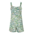 thumbnail image 4 of Drses Womens Summer Casual Loose Tank Romper Sleeveless Crewneck Jumpsuit Shorts Romper with Pockets, 4 of 5
