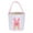 Pink_001, variant on Riforla Gift Animal Holiday Rabbit Cute Candy Canvas Printed Carry Basket Bag Bunny Home Decor Easter Face Storage Bags Green_001