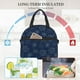 thumbnail image 4 of Disketp Snowflake Dark Blue Lonchera Térmica para Mujer y Hombre, Bolsa de Almuerzo Reutilizable e Impermeable para Trabajo, Viajes y Picnic, 4 of 7