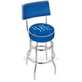 thumbnail image 4 of 25" L7C4 - Chrome Double Ring Villanova Swivel Bar Stool with a Back by Holland Bar Stool Company, 4 of 7