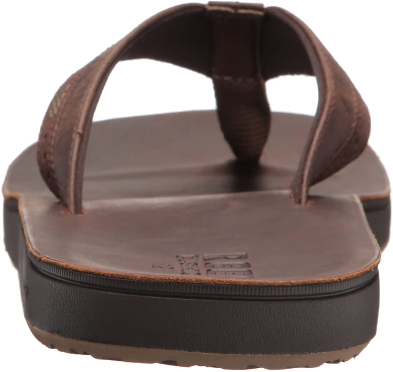 reef men's leather contoured cushion sandal
