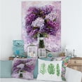 thumbnail image 2 of Designart ' Purple Hyacinth Flowers Bouquet ' Traditional Canvas Wall Art Print, 2 of 4