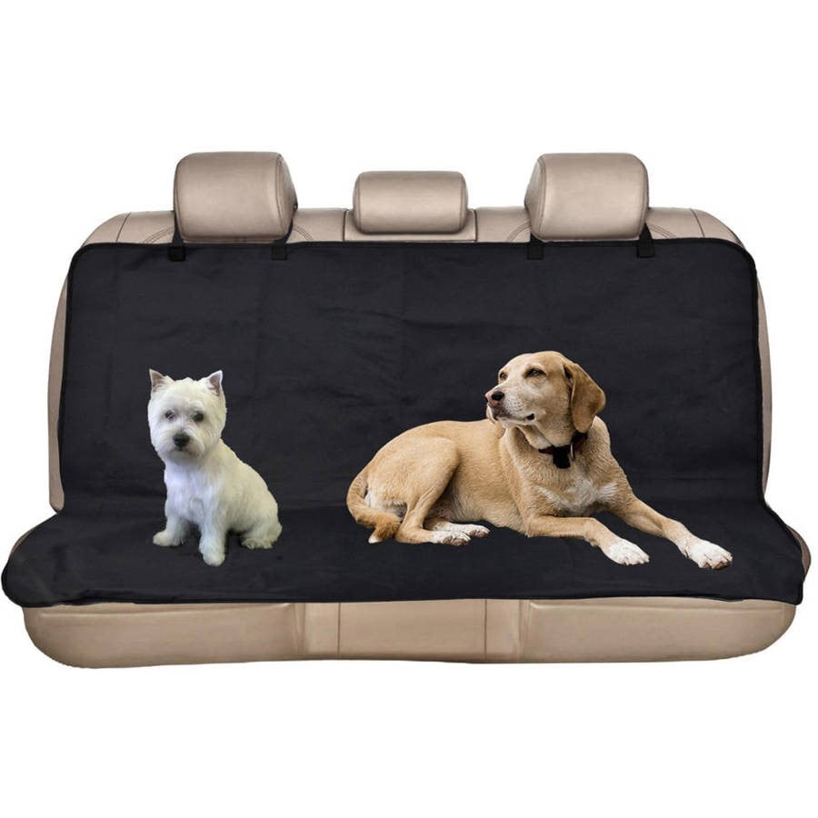Heavy Duty Black Oxford Automotive Rear Bench Back Seat Cover for Pets BDK Scooby Doo Waterproof Car Seat Cover for Dog Bench Seat Universal Fit for Car Truck Van and SUV SD51 