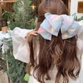 thumbnail image 5 of Dalrosia 3PCS Chiffon Big Bow Hair Clip,Big Bowknot Hairpin French Hair Clips Hair Barrette Clips Soft Mesh Fabric Hair Bows for Girls Women, 5 of 6