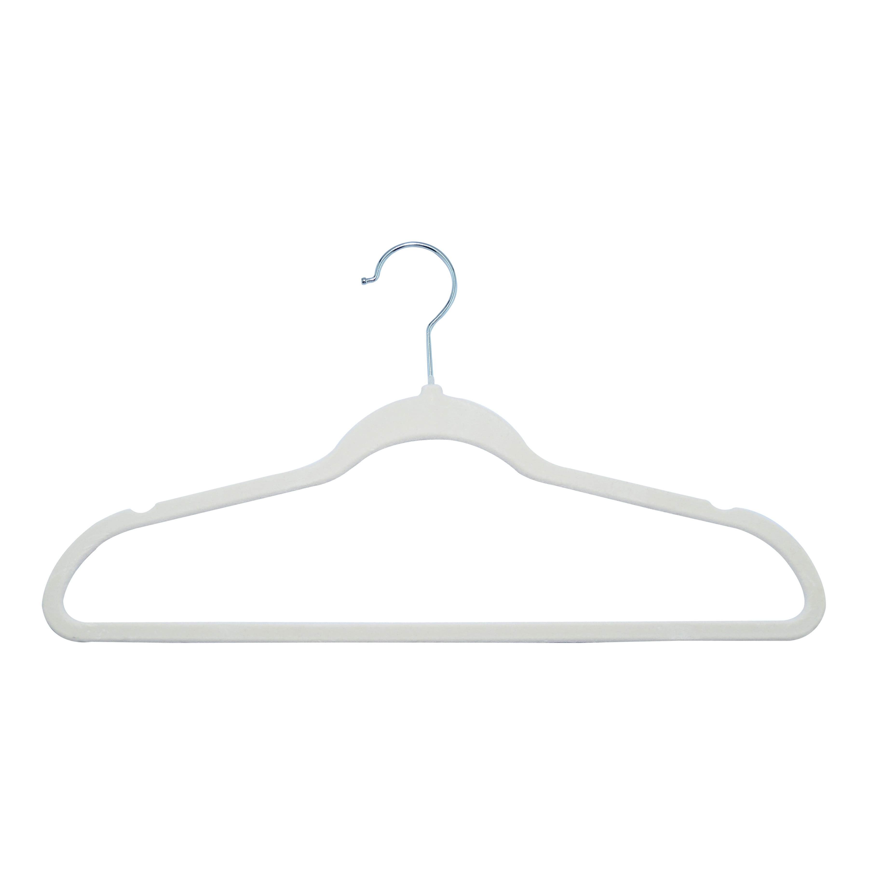 ClosetSelect Velvet Hangers, Beige 50 Count