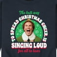 thumbnail image 3 of ELF - Christmas Singing  - Men's Crew Neck Fleece Pullover, 3 of 5