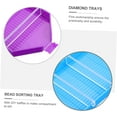 thumbnail image 4 of Diamond Art Tray 6 Sets Drill disc Nail Stuff Organizer Diamond Tool Kit Diamond Picture Storage Tray photoframe gem Plastic Bead Sorting Tray, 4 of 5