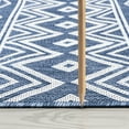 thumbnail image 4 of 5x8 Water Resistant, Indoor Outdoor Rugs for Patios, Front Door Entry, Entryway, Deck, Porch, Balcony | Outside Area Rug for Patio | Blue, Moroccan | Size: 5'3'' x 7'3'', 4 of 8