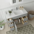 thumbnail image 4 of 48 in. W x 21 in. D x 32.5 in. H Bath Vanity Cabinet without Top in Gray, 4 of 5