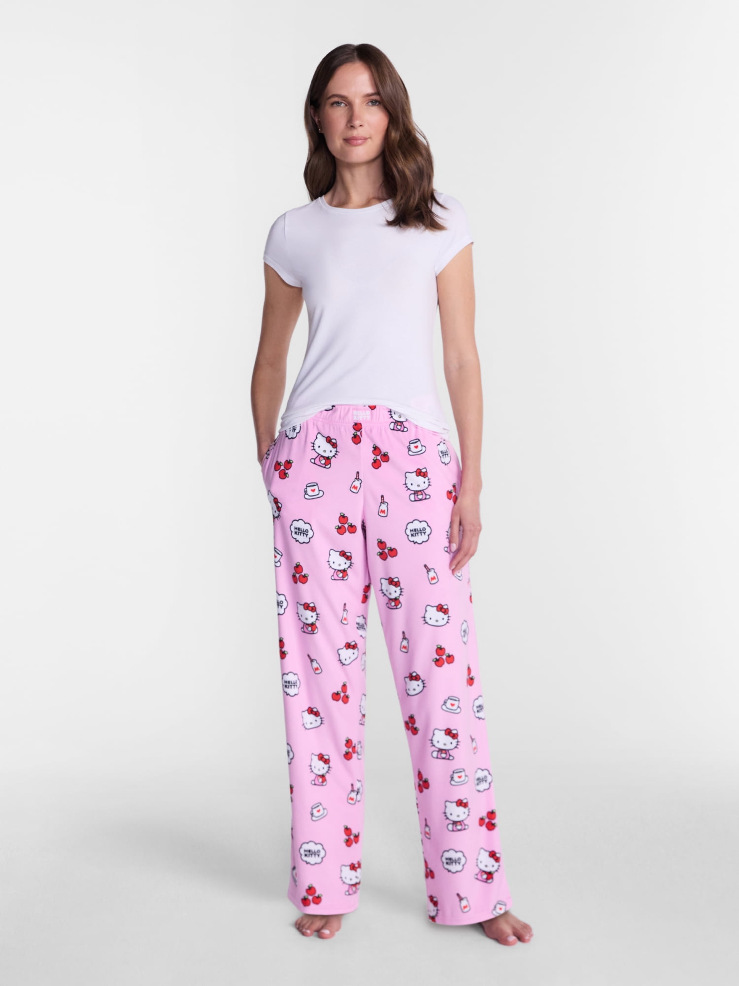 Hello Kitty Women's Velour Sleep Pants, Sizes XS-3X
