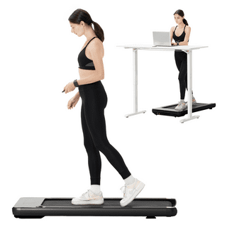 Dpforest Walking pad ,0.6-3.8 MPH 2 in 1 Walking Treadmill Under Desk with  powerful and quiet 2.5HP motor for Home Office(White)