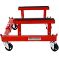 thumbnail image 7 of Shininglove 1500LB Motorcycle Engine Dolly - Heavy Duty ATV/UTV Engine Stand w/4×360° Swivel Wheels, Adjustable Width (18"-25.6"), Rubber Pads & Tie-Downs for Repair Shops, 7 of 7