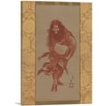 thumbnail image 1 of ARTCANVAS Red Shoki, the Demon Queller 1847 Canvas Art Print by Katsushika Hokusai - Size: 12" x 8" (0.75" Deep), 1 of 9