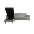 DHP Hartford Storage Reversible Sectional Futon with Chaise, Space