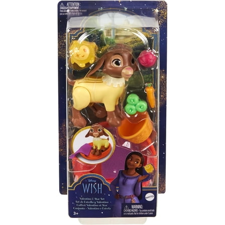 Valentino And Star From Disney Wish Figure Set, Includes Accessories, Perfect For Ages 3 And Up