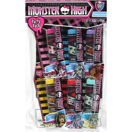 Lotta Luv Monster High Party Pack Flavored Lip Balms, 6 count