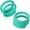 Turquoise, variant on Wedding Ring Protector for Working Out - Silicone Rubber Ring Cover Protector – Set of two: 4mm and 9mm