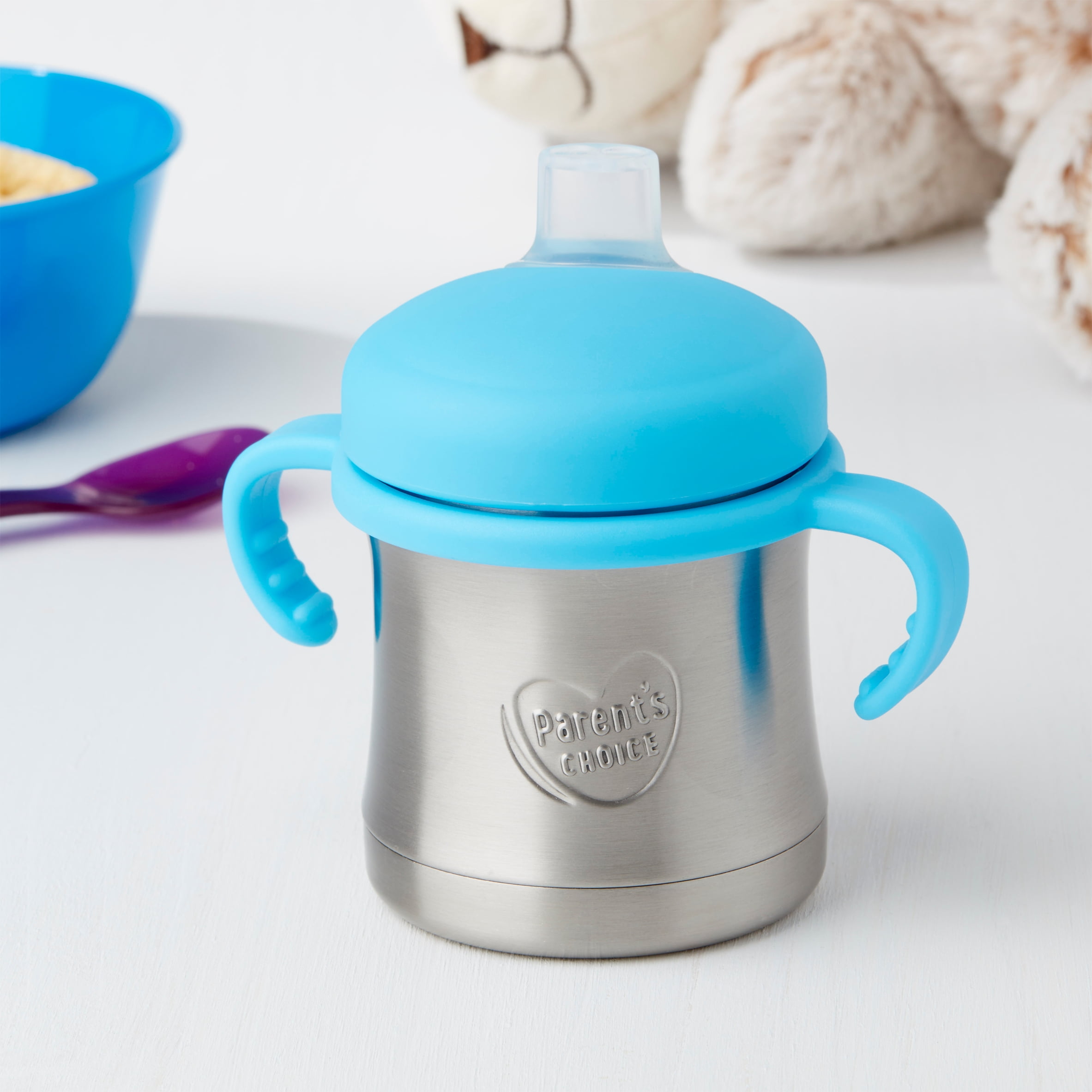 Baby mnths 5oz Parents Choice 2Handle Sippy Cup Stainless Steel Stage 2 insulated 6 Cups