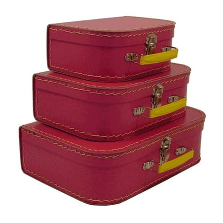 Resource International 8943900 kidSTYLE Euro Suitcases Pinkberry