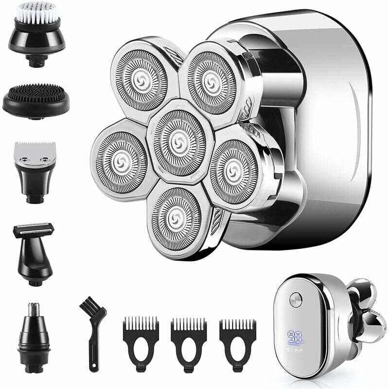 Men's Electric Razor, USB Rotary Shaver, Cordless, Waterproof Electric Shaver, Beard Trimmer