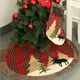 thumbnail image 5 of pstuiky Adornos, falda de árbol de tela a cuadros, cojín para árbol de Navidad, árbol pequeño, falda para árbol., 5 of 9