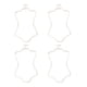 thumbnail image 1 of 4x Colgador de ropa de baño con forma de cuerpo de alambre de Metal, organizador de guardarropa para niños, perchero para ropa de playa Unisex, colgad, 1 of 9