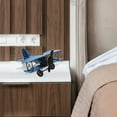 thumbnail image 4 of IFANLANDOR 1Pcs Modèle d'Avion Bleu Foncé en Fer Forme d'Avion Rétro Décoration Maison pour Salon Café, 4 of 4