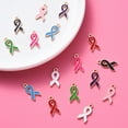 thumbnail image 3 of Breast Cancer Awareness Pink Ribbon Dangle Charm European Style Beads Charm, 3 of 16