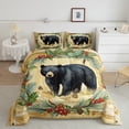 thumbnail image 2 of Homewish Boys Girls Jungle Safari Bear Bedding Comforter Set 2pcs,Retro Vintage Twin Comforter Sets Microfiber,Lodge Cabin Breathable Bedding Set,Breathable Home Decor,Reversible, 2 of 8