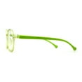 thumbnail image 3 of Child Size Round Thin Plastic 100% Blue Light Flitering Computer Glasses Green, 3 of 4