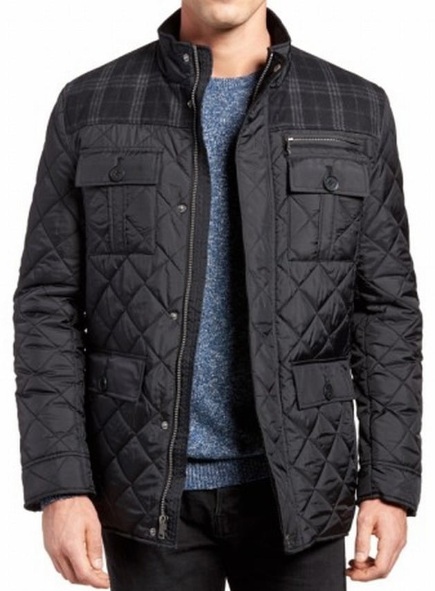 Cole Haan Cole Haan NEW Black Mens Size XL Full Zip Button Combo