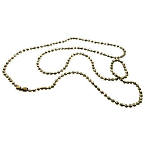 HAWK (2 Pack) 23.5" (59.7 cm) Silver Color Chain with Tiny Metal Beads | Pack of 2 Elegant Chains Included