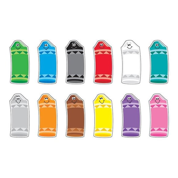 Trend Enterprises T-10904-3 Crayon Colors Classic Accents Variety Pack - Pack of 3