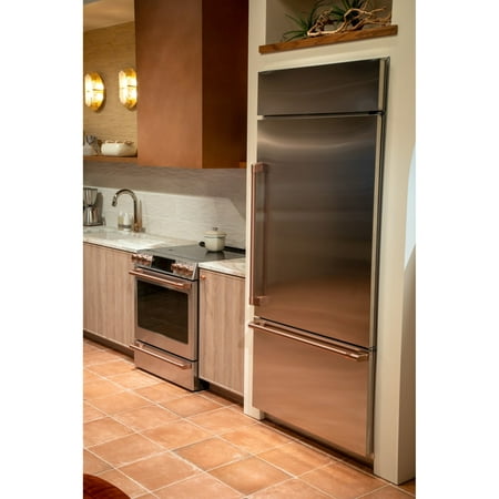Café - 21.3 Cu. Ft. Bottom-Freezer Built-In Refrigerator with Left-Hand Side Door - Stainless steel