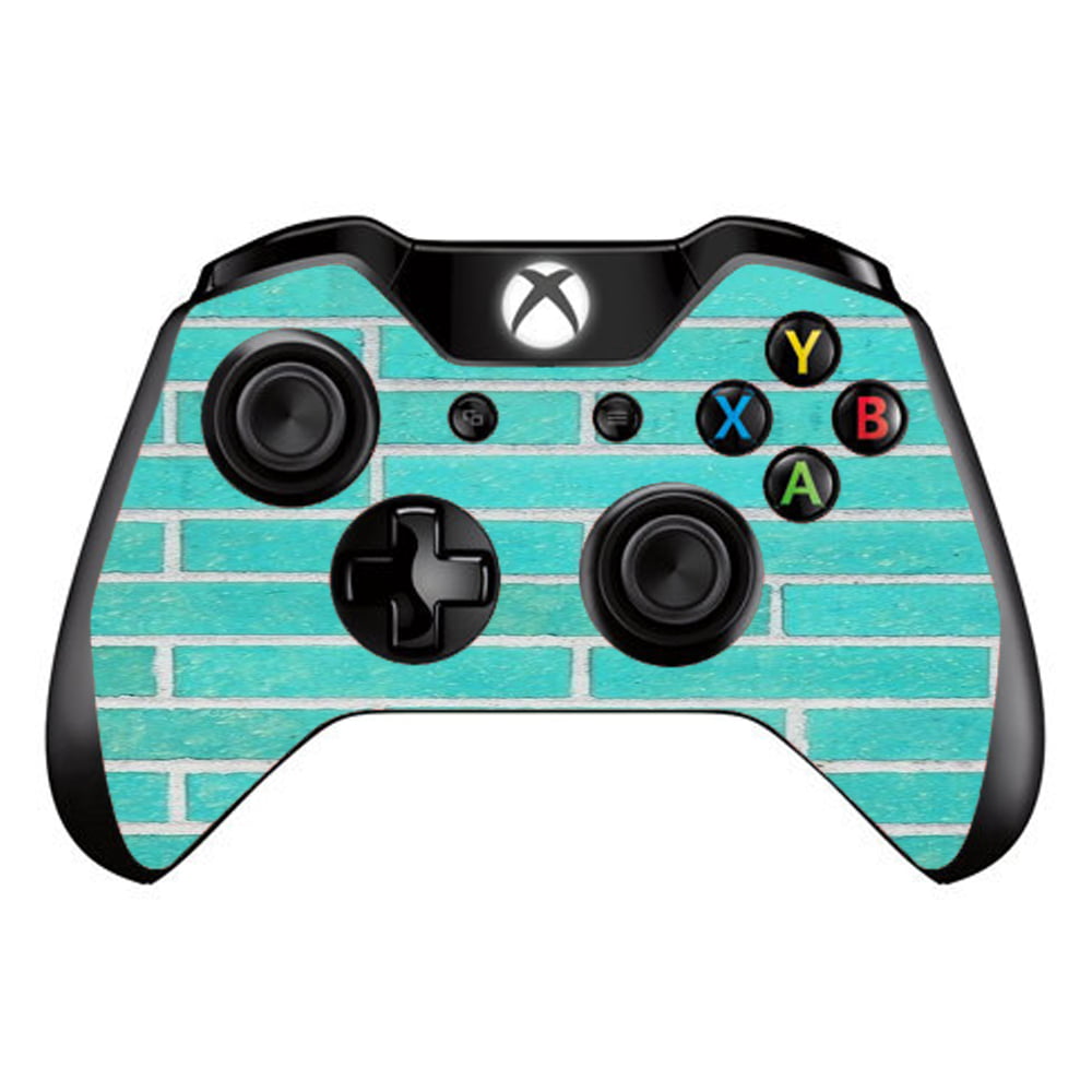Skins Decals For Xbox One / One S W/Grip-Guard / Teal Baby Blue Brick ...